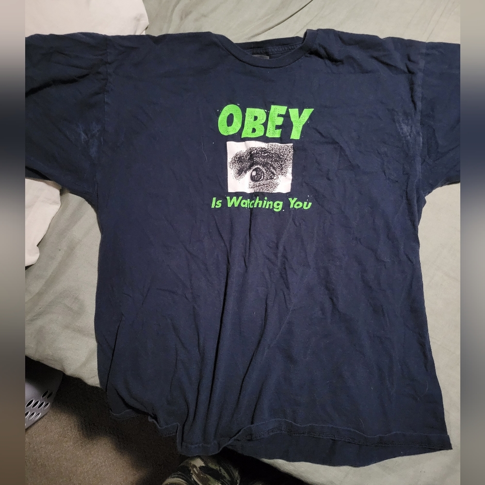 Obey with deodorant stains